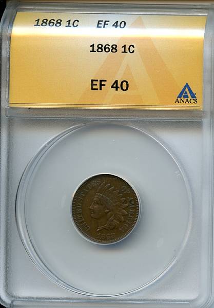 Appraisal: C XF ANACS A collectible semi-key date in the s