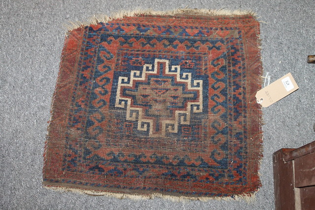 Appraisal: A BOKHARA RED GROUND PRAYER MAT x