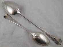 Appraisal: An Old English pattern serving spoon by Thomas Wallis length