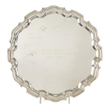 Appraisal: Tiffany Co Sterling Silver Presentation Tray Estimate nbsp nbsp nbsp