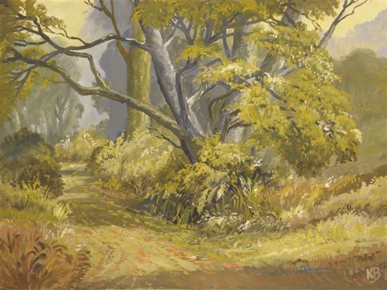 Appraisal: Keith Burtonshaw three watercolours of Kent all of Hayes and