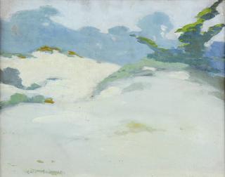 Appraisal: Gouache Mary DeNeale Morgan Carmel Beach Mary DeNeale Morgan American