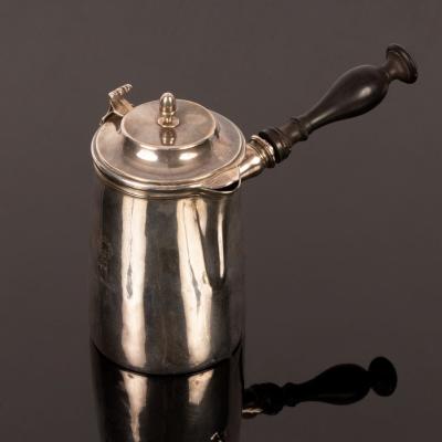 Appraisal: A French standard silver chocolate pot Ambroise Mignerot Paris circa