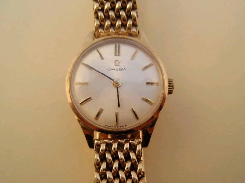 Appraisal: A 's 's ladies ct gold Omega bracelet watch