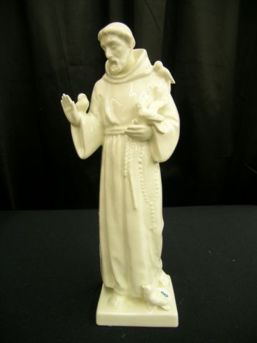 Appraisal: MI Hummel Full Bee Mark Figurine white finish St Francis