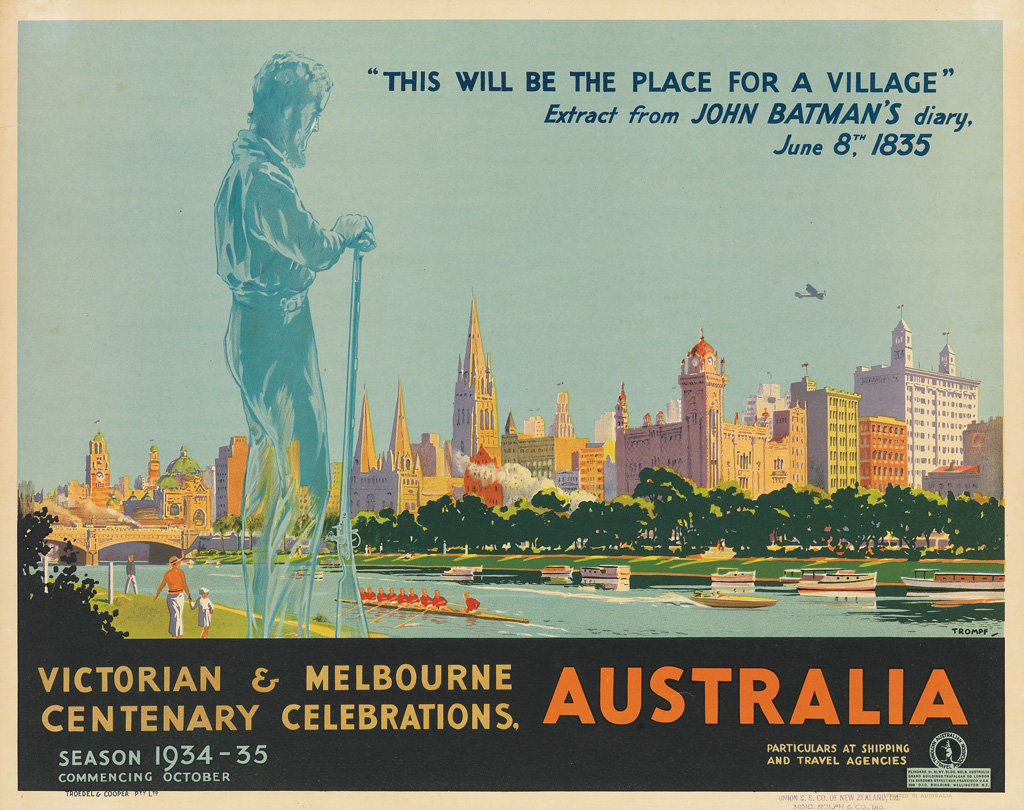 Appraisal: PERCIVAL ALBERT PERCY TROMPF - VICTORIAN MELBOURNE CENTENARY CELEBRATIONS AUSTRALIA