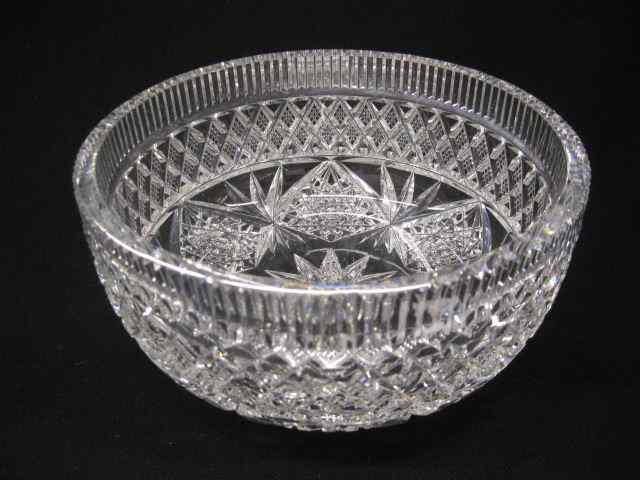 Appraisal: Hawkes Cut Glass Bowl brilliant period star starbursts diamond ray