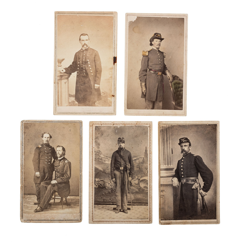 Appraisal: CIVIL WAR A group of CDVs of Louisiana soldiers incl