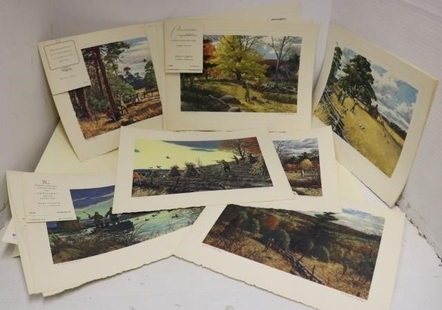 Appraisal: LOT OF A LASSELL RIPLEY - UNFRAMEDTALIO CHROME COLORED PRINTS