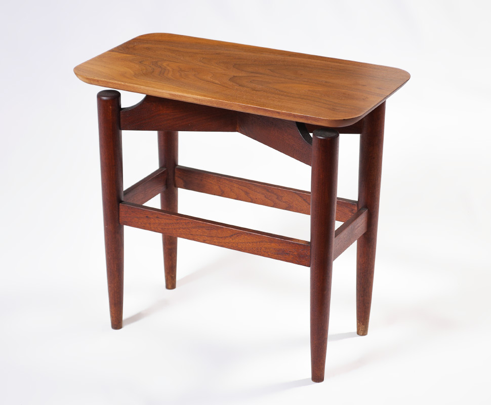 Appraisal: FINN JUHL FOR BAKER OCCASIONAL TABLE This adorable little teak