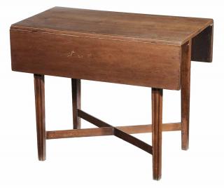 Appraisal: New England Chippendale Cherry Pembroke Table Connecticut or Rhode Island