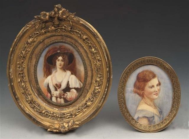 Appraisal: AN EARLY TH CENTURY OVAL MINIATURE PORTRAIT of a lady