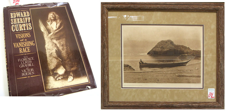 Appraisal: EDWARD S CURTIS PHOTOGRAVURE on Japanese vellum paper produced by