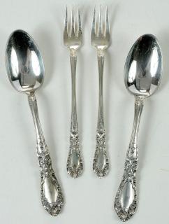 Appraisal: Alvin Prince Eugene Sterling Flatware Pieces American th century including