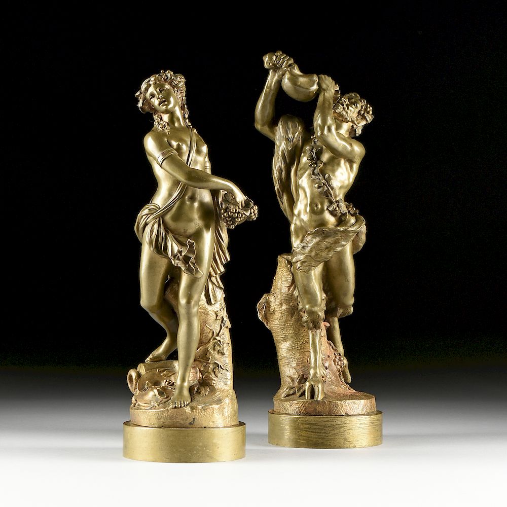 Appraisal: after MICHEL CLAUDE CLODION French - A PAIR OF SCULPTURES