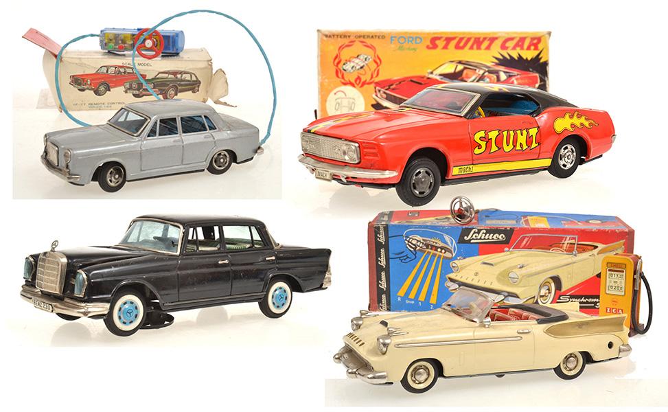 Appraisal: UNBOXED 'BANDAI' MERCEDES BOXED 'SCHUCO' SYNCHROMATIC BOXED FORD MUSTANG STUNT