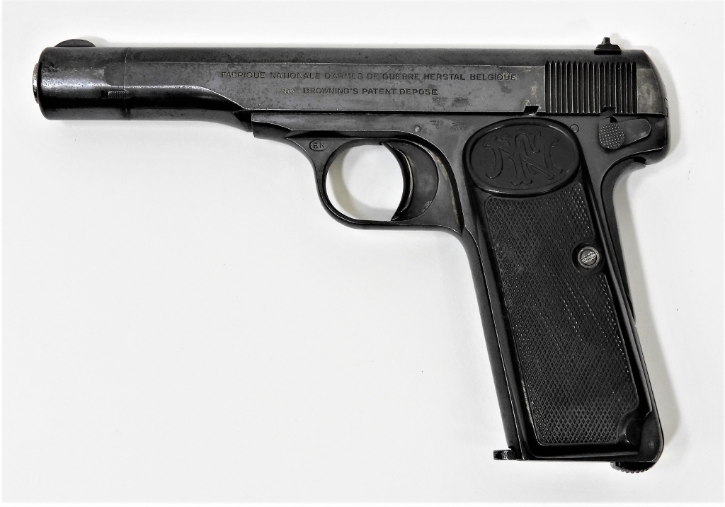 Appraisal: WWII GERMAN-MARKED FN BROWNING PISTOL Belgium C mm serial number