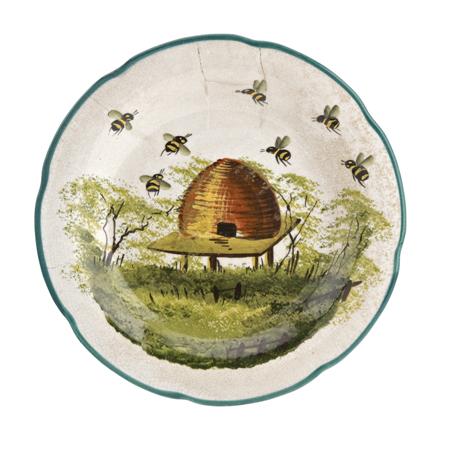 Appraisal: WEMYSS GORDON DESSERT PLATE CIRCA decorated with a beehive and