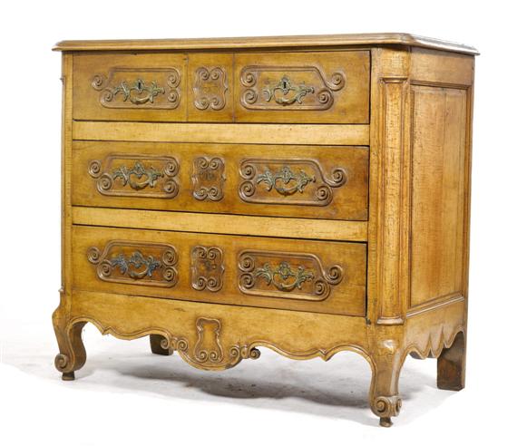 Appraisal: CHEST OF DRAWERS Louis XV Rh ne Valley th c