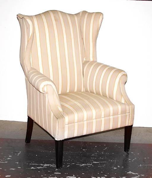 Appraisal: A George III upholstered wingchair height in width in