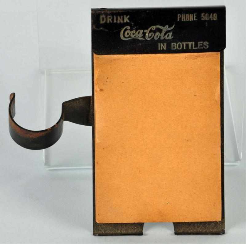 Appraisal: Coca-Cola Candlestick Telephone Pad Holder Description Circa s to s