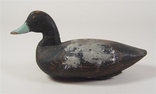 Appraisal: Carved Duck Decoy Dated early th century Working decoy with