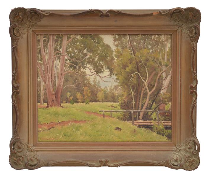 Appraisal: F COLDWELL SMITH THE CREEK CROSSING AT COLBALLY NSW OIL