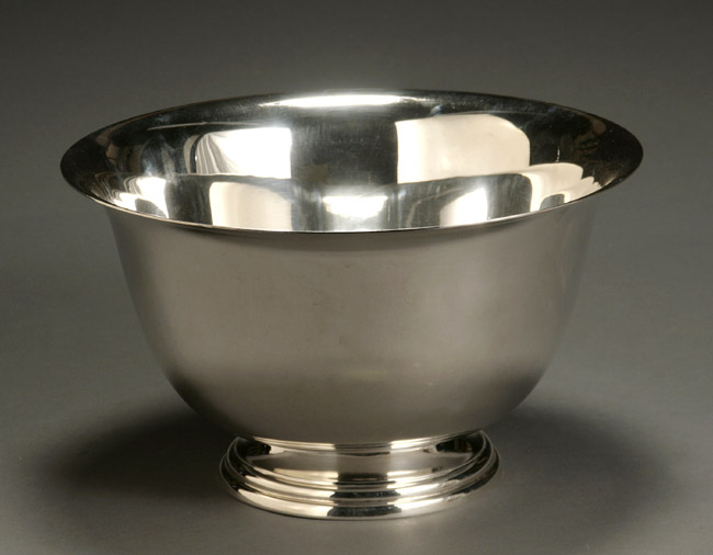 Appraisal: Manchester Silver Co Sterling Punch Bowl Providence Mid- th Century