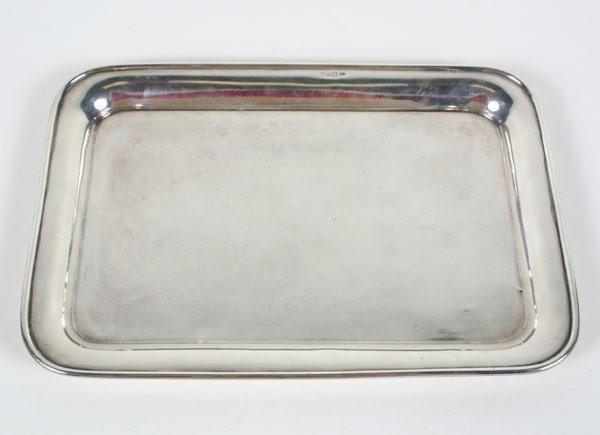 Appraisal: Cohen and Charles English sterling tray Marks for Cohen Charles