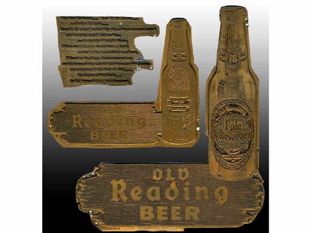 Appraisal: Lot of Old Reading Beer Printing Plates Description Assorted flat