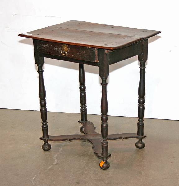 Appraisal: A William and Mary oak table early th century height