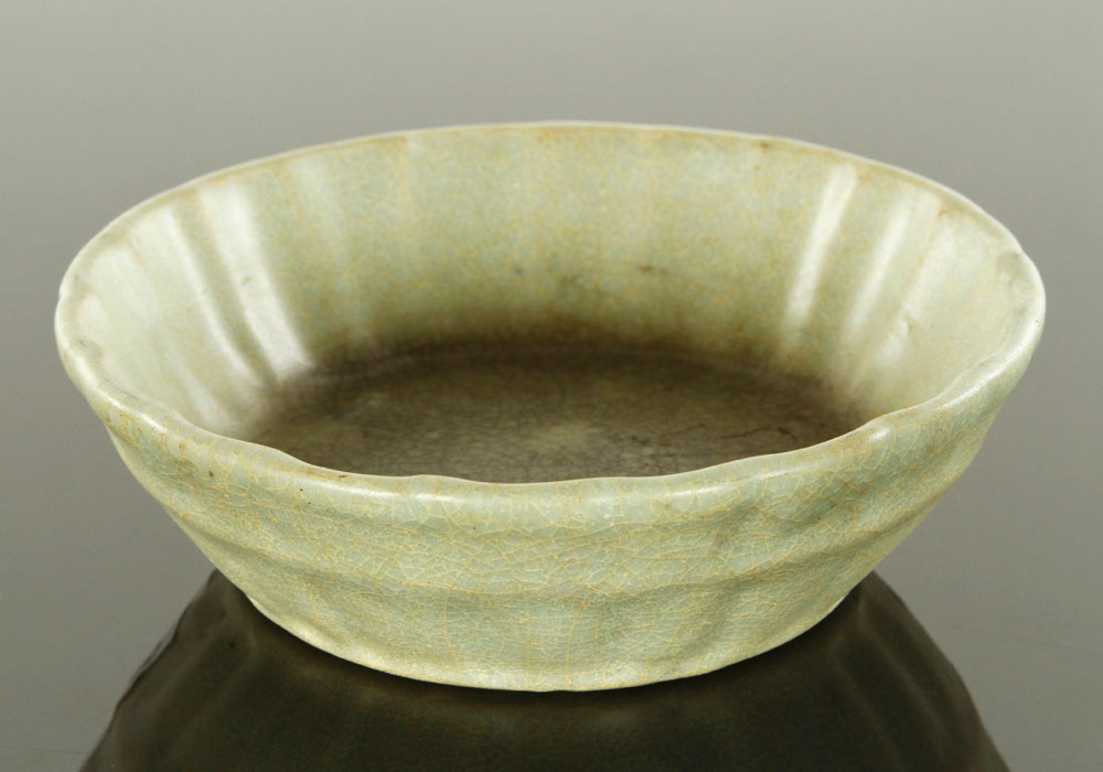 Appraisal: - Korean Bowl Bowl with ribbed edge Korea th century