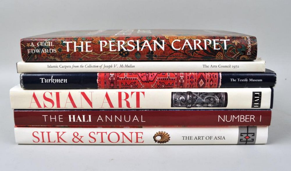 Appraisal: Group Six Oriental Rug Reference Books comprising The Persian Carpet