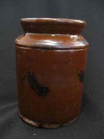 Appraisal: Pennsylvania Redware Pottery Crock '' tall '' diameter