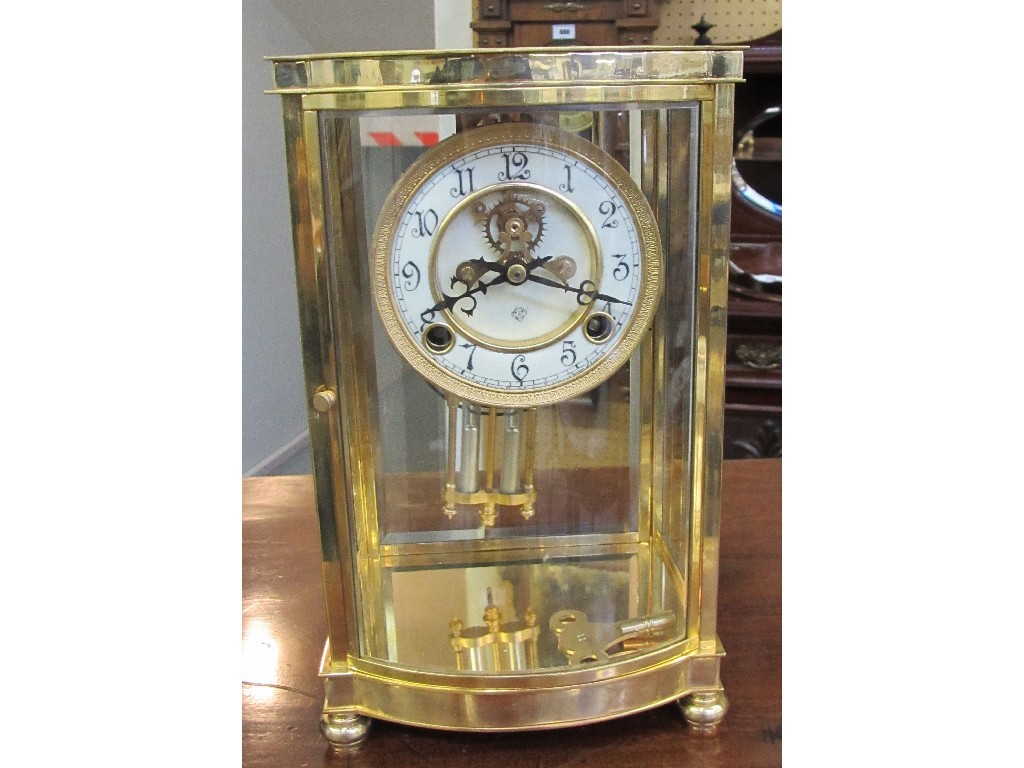 Appraisal: Ansonia mantel clock with enamel dial