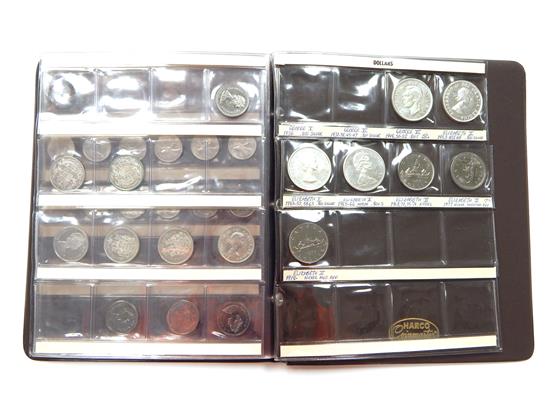 Appraisal: COINS one album Canadian type set of coinage from -