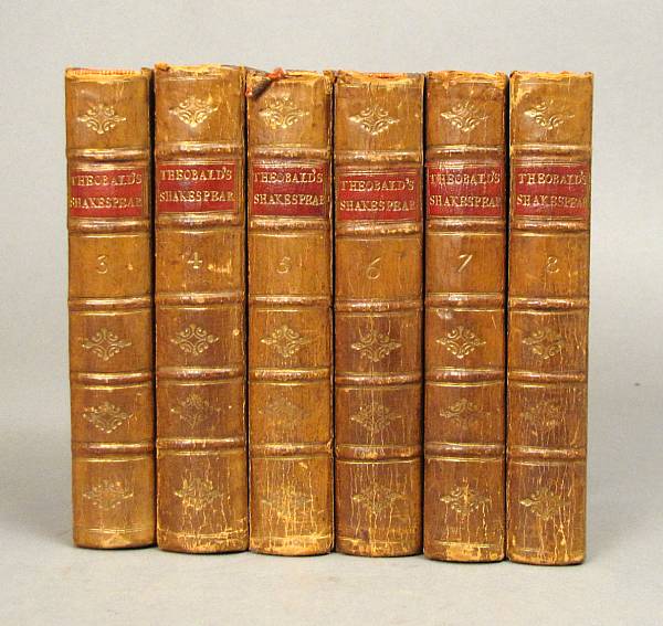 Appraisal: SHAKESPEARE WILLIAM The Works of Shakespeare London vols Period full