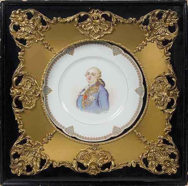 Appraisal: Sevres Portrait Plate French ca a porcelain plate of a