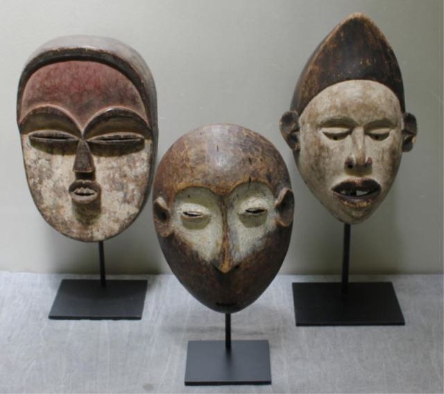 Appraisal: African Masks - a Lega Monkey Mask Zaire a Mitsogo