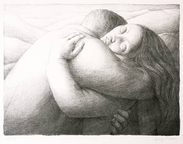 Appraisal: George Tooker American born Embrace Lithograph on wove paper signed