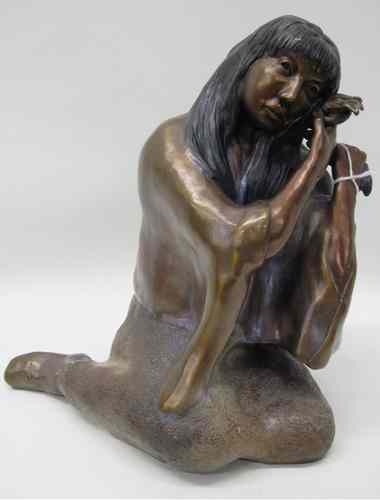 Appraisal: J R EASON ORIGINAL BRONZE SCULPTURE Montana th century titled