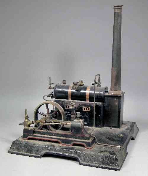 Appraisal: An early th Century working tinplate scale model of a