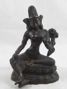 Appraisal: A bronze figure of a Hindu deity height cm