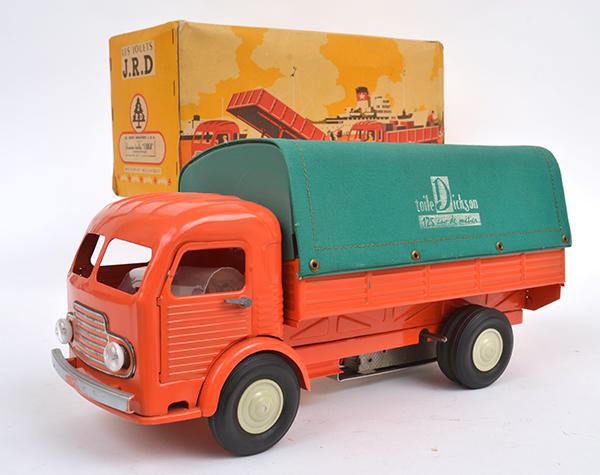 Appraisal: RARE CLOCKWORK JRD E SIMCA CARGO TRUCK 'TOILE DICKSON' FRENCH