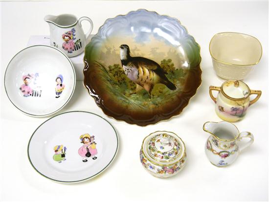 Appraisal: Nippon child's three piece tea set including milk jug bowl