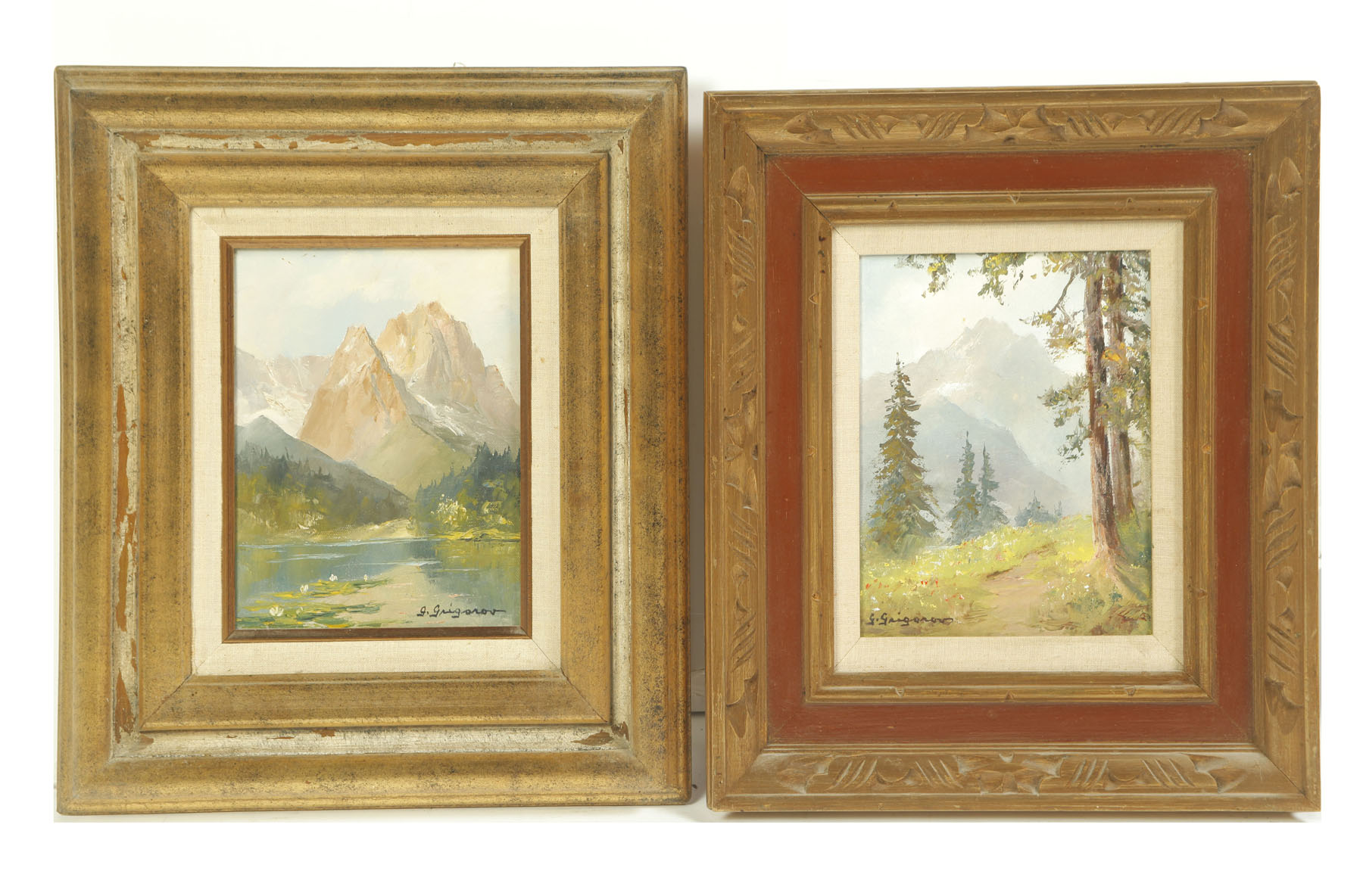 Appraisal: TWO PAINTINGS BY GERTRUDE GRIGOROV GERMAN TH CENTURY Two framed