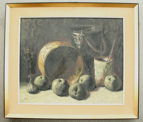 Appraisal: STILL LIFE OF FRUIT SIGNED ZONI '' x '' signed