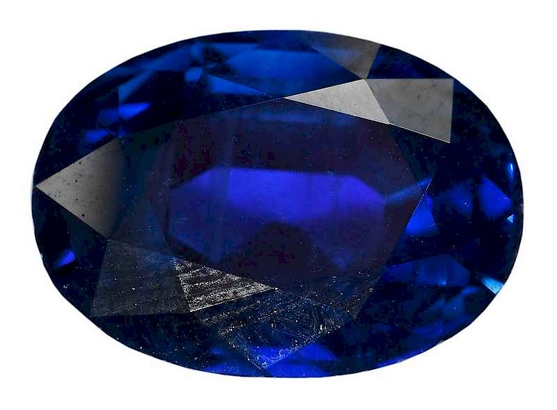 Appraisal: ct Blue Sapphire oval faceted AGL report CS origin Burma