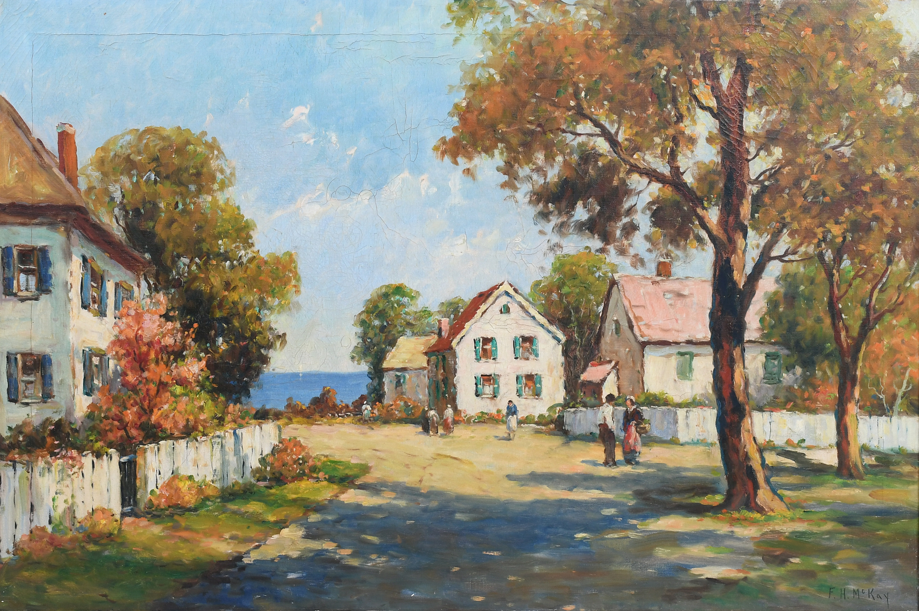 Appraisal: MCKAY F H American - New England Coastal Village Street