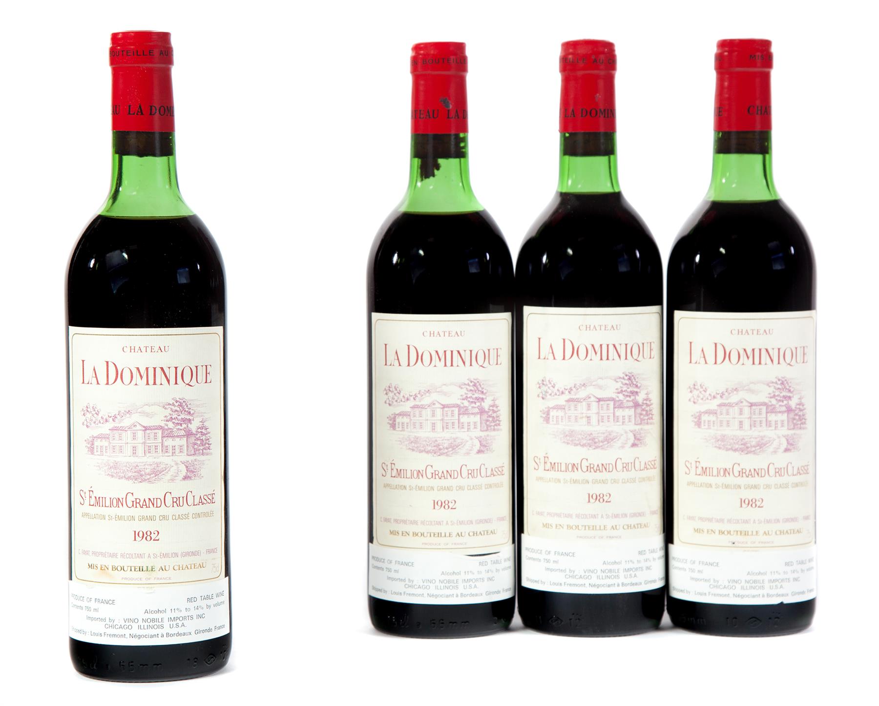 Appraisal: CHATEAU LA DOMINIQUE Saint Emilion Grand Cru Classe bottles ml